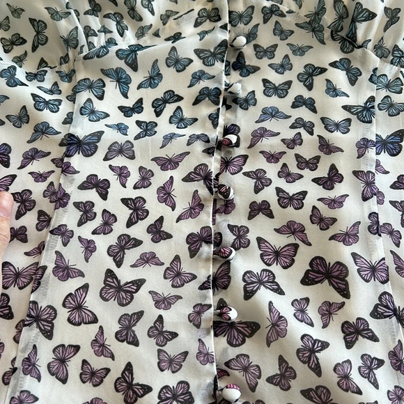 CAMI NYC Naria Dress in Multi Rainbow Butterfly - Picture 11 of 13